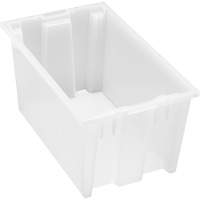 Contenant robuste Stack & Nest, 9" x 11" x 18", Transparent - Quantum Storage System SNT185CL
