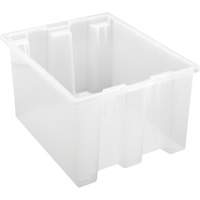 Contenant robuste Stack & Nest, 10" x 15,5" x 19,5", Transparent - Quantum Storage System SNT190CL
