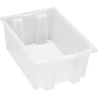 Contenant robuste Stack & Nest, 8" x 13,5" x 19,5", Transparent - Quantum Storage System SNT200CL