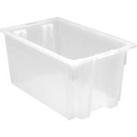 Contenant robuste Stack & Nest, 12" x 15,5" x 23,5", Transparent - Quantum Storage System SNT240CL