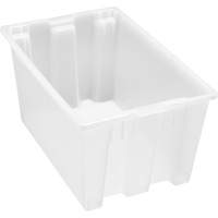 Contenant robuste Stack & Nest, 15" x 19,5" x 29,5", Transparent - Quantum Storage System SNT300CL