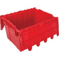 Contenant de distribution en plastique avec dessus basculant, 21,65" x 15,5" x 12,5", Rouge - KLETON 
