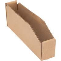 Boîtes profondes en carton ondul&eacute;, 1-15/16" la x 11-1/4" p x 4-1/2" h, Beige - Mitchel Lincoln MLCG168