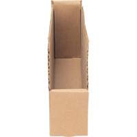 Boîtes profondes en carton ondul&eacute;, 1-15/16" la x 11-1/4" p x 4-1/2" h, Beige - Mitchel Lincoln MLCG168