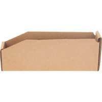 Boîtes profondes en carton ondul&eacute;, 1-15/16" la x 11-1/4" p x 4-1/2" h, Beige - Mitchel Lincoln MLCG168