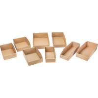 Deep Corrugated Parts Bins, 7-3/4" W x 17-1/4" D x 4-1/2" H, Beige CG180 | SCN Industrial