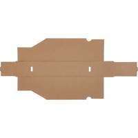 Boîtes profondes en carton ondul&eacute;, 2-7/8" la x 11-1/4" p x 4-1/2" h, Beige - Mitchel Lincoln MLCG169