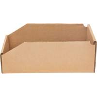 Boîtes profondes en carton ondul&eacute;, 5-3/4" la x 11-1/4" p x 4-1/2" h, Beige - Mitchel Lincoln MLCG171