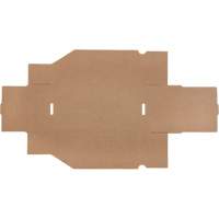 Boîtes profondes en carton ondul&eacute;, 5-3/4" la x 11-1/4" p x 4-1/2" h, Beige - Mitchel Lincoln MLCG171