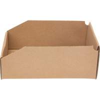 Boîtes profondes en carton ondul&eacute;, 7-5/8" la x 11-5/16" p x 4-1/2" h, Beige - Mitchel Lincoln MLCG172