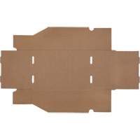 Boîtes profondes en carton ondul&eacute;, 7-5/8" la x 11-5/16" p x 4-1/2" h, Beige - Mitchel Lincoln MLCG172