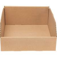 Boîtes profondes en carton ondul&eacute;, 9-3/4" la x 11-1/4" p x 4-1/2" h, Beige - Mitchel Lincoln MLCG173