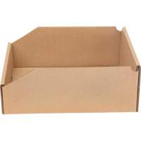 Boîtes profondes en carton ondul&eacute;, 9-3/4" la x 11-1/4" p x 4-1/2" h, Beige - Mitchel Lincoln MLCG173