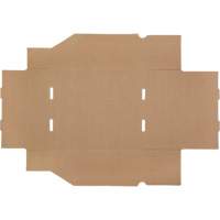 Boîtes profondes en carton ondul&eacute;, 9-3/4" la x 11-1/4" p x 4-1/2" h, Beige - Mitchel Lincoln MLCG173
