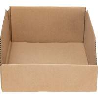 Boîtes profondes en carton ondul&eacute;, 8-3/4" la x 11-1/4" p x 4-1/2" h, Beige - Mitchel Lincoln MLCG175