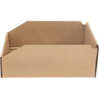 Boîtes profondes en carton ondul&eacute;, 8-3/4" la x 11-1/4" p x 4-1/2" h, Beige - Mitchel Lincoln MLCG175