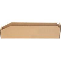 Boîtes profondes en carton ondul&eacute;, 2-7/8" la x 17-1/4" p x 4-1/2" h, Beige - Mitchel Lincoln MLCG177