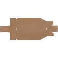 Boîtes profondes en carton ondul&eacute;, 3-3/4" la x 17-1/4" p x 4-1/2" h, Beige - Mitchel Lincoln MLCG178