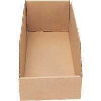 Boîtes profondes en carton ondul&eacute;, 5-3/4" la x 17-1/4" p x 4-1/2" h, Beige - Mitchel Lincoln MLCG179