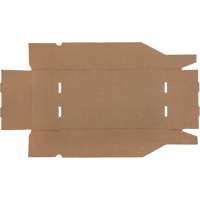 Boîtes profondes en carton ondul&eacute;, 9-3/4" la x 17-1/4" p x 4-1/2" h, Beige - Mitchel Lincoln MLCG181