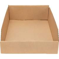 Boîtes profondes en carton ondul&eacute;, 11-3/4" la x 17-1/4" p x 4-1/2" h, Beige - Mitchel Lincoln MLCG182