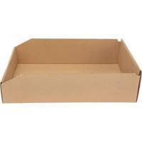 Boîtes profondes en carton ondul&eacute;, 11-3/4" la x 17-1/4" p x 4-1/2" h, Beige - Mitchel Lincoln MLCG182