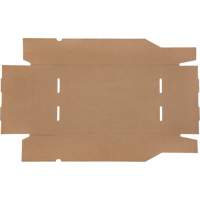 Boîtes profondes en carton ondul&eacute;, 11-3/4" la x 17-1/4" p x 4-1/2" h, Beige - Mitchel Lincoln MLCG182