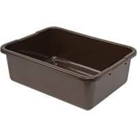 Bac d'entreposage tout usage &agrave; fond rainur&eacute;, 7" ha x 15" p x 21" lo, Plastique, Brun - Quantum Storage System FSB-21157RBN