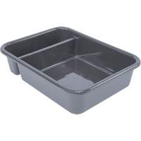 Bac d'entreposage tout usage &agrave; compartiment, 5" ha x 15" p x 20" lo, Plastique, Gris - Quantum Storage System FSB-21165GY