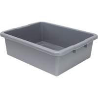 Bac d'entreposage tout usage &agrave; fond rainur&eacute;, 7" ha x 17" p x 22" lo, Plastique, Gris - Quantum Storage System FSB-22177RGY