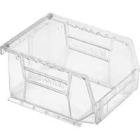 Bacs tr&egrave;s transparents Ultra, 4-1/8" la, 3" h x 5-3/8" p, Transparent - Quantum Storage System QUS210CCCS