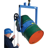 Drum Lifters - Geared Tilted, 55 US gal. (45 Imperial Gal.) Drum Size, 800 lbs./363 kg. Cap. - Morse 185A