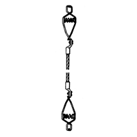 Light-Duty Bonding & Grounding Wire Assemblies - Two Alligator Clips - Lind Equipment LE62