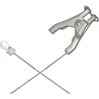 Heavy-Duty Bonding & Grounding Wire Assemblies - Hand Clamp & 1/4" Terminal Connectors - Lind Equipment LE60HL-72