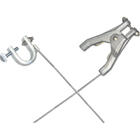 Heavy-Duty Bonding & Grounding Wire Assemblies - Hand Clamps & C-Clamps - Lind Equipment LE60HCL-120