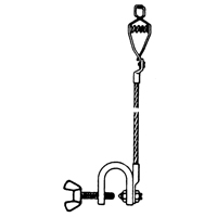 Light-Duty Bonding & Grounding Wire Assemblies - Alligator Clip & Small C-Clamps - Lind Equipment LE79