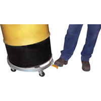 Chariots &agrave; inclinaison pour baril, Acier, Capacit&eacute;e 1200 lb, Diam&egrave;tre 23-1/2", Roue en Fonte - Vestil DRUM-QUAD-C-TLT