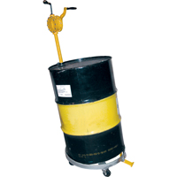 Chariots &agrave; inclinaison pour baril, Acier, Capacit&eacute;e 1200 lb, Diam&egrave;tre 23-1/2", Roue en Fonte - Vestil DRUM-QUAD-C-TLT
