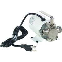 Non-Submersible, Self-Priming Plated Brass Transfer Pumps - Pump Only, 115 V, 360 GPH, 1/10 HP - Little Giant Pump Company 555112