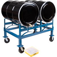 Porte-barils empilables, 2 barils, Capacit&eacute; de 1600 lb, 45-1/2" la x 30" p x 12-1/2" h - KLETON 