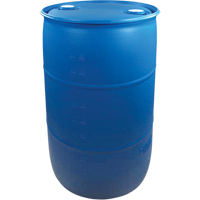Barils en poly&eacute;thyl&egrave;ne, 55 gal. US (45 gal. imp.), Dessus ferm&eacute;, Bleu - Mauser Packaging NDLTP0052