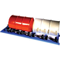 Double Stationary Drum Roller, 55 US gal. (45 Imperial Gal.) Capacity, Fixed Speed, 1 HP - Morse 2-5154-3