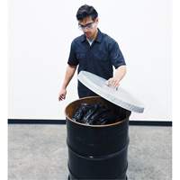 Galvanized Steel Open Head Drum Cover - Vestil DC-245-H