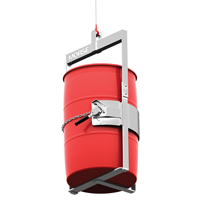 Appareil de levage pour baril en acier inoxydable avec crochet sur le dessous, 30 - 55 gal. US (25 - 45 gal. imp.), Cap. 1000 lb/454 kg - Morse 86-SS