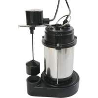 Stainless Steel Housing-Cast Iron Base Sump Pump, 1/3 HP, 3630 GPH Flow Rate - LEO LSD-253SV