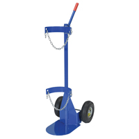 Chariot pour bouteille de gaz, Roues Pneumatique, Base de 12" la x 15-1/2" lo, 500 lb DC670 | SCN Industrial