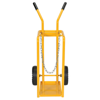 Gas Cylinder Cart, Mold-on Rubber Wheels, 9-13/16" W x 16" L Base, 150 lbs. DC671 | SCN Industrial