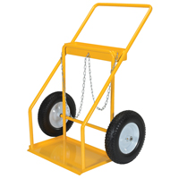 Chariot pour bouteille de gaz, Roues Caoutchouc, Base de 22" la x 14-1/8" lo, 250 lb - Vestil CYHT-2