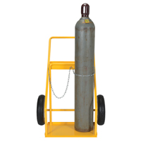 Chariot pour bouteille de gaz, Roues Caoutchouc, Base de 22" la x 14-1/8" lo, 250 lb - Vestil CYHT-2