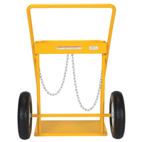 Chariot pour bouteille de gaz, Roues Caoutchouc, Base de 22" la x 14-1/8" lo, 250 lb - Vestil CYHT-2